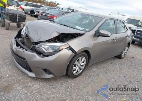 2016 Toyota Corolla Le z USA, uszkodzony, nr VIN 2T1BURHE6GC502898